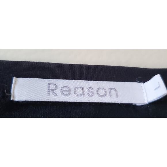 Reason New York Bad Kids Abstract Ocean Waves Graphic T-Shirt Navy Men's Large - Picture 3 of 9